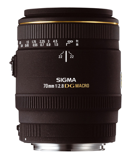 70-mm Objektiv, Makroobjektiv, Sigma 70mm f/2.8, manueller Fokus, schwarzes Objektiv
