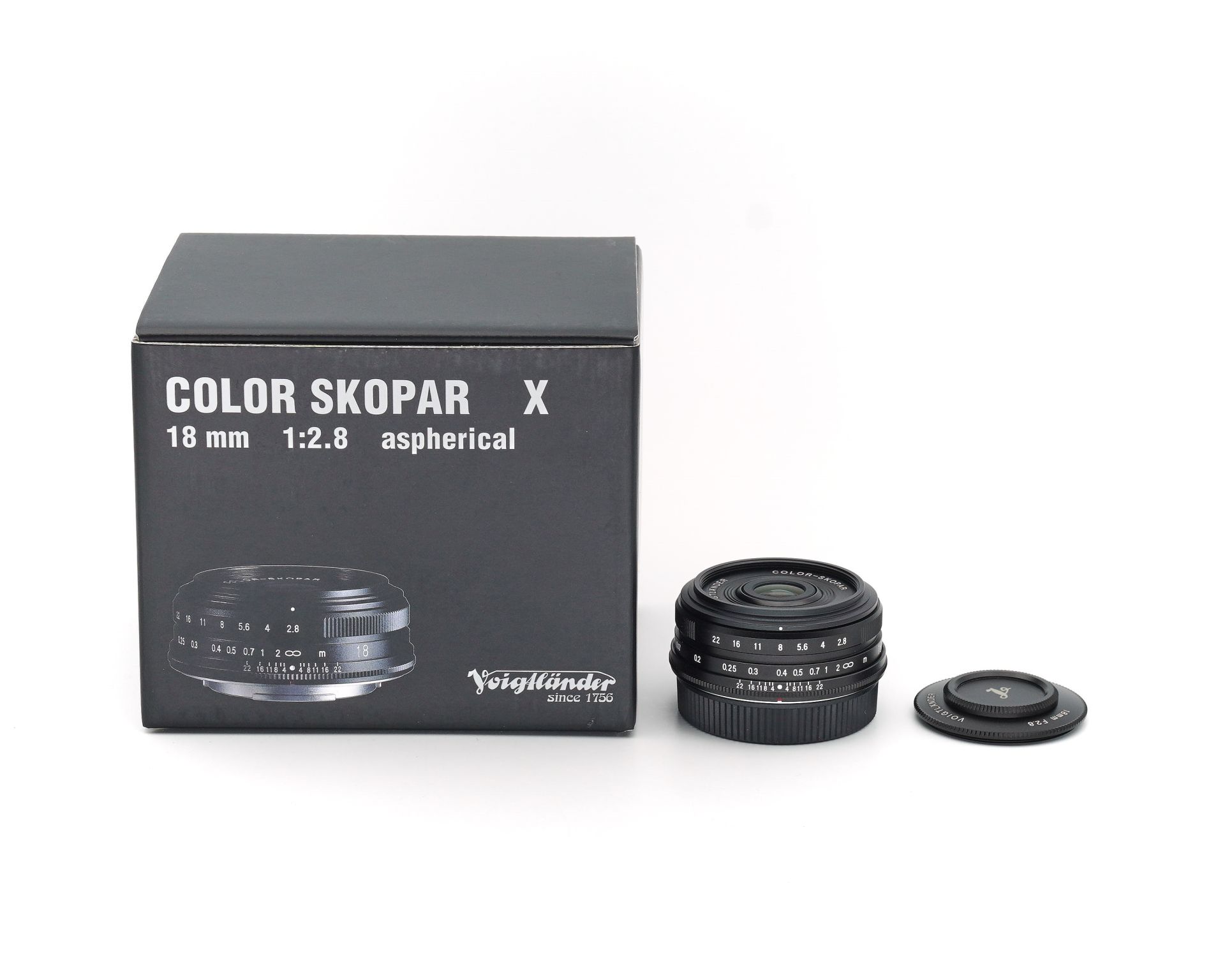 Objektiv, 18 mm, Blende f/2,8, asphärisch, Verpackung