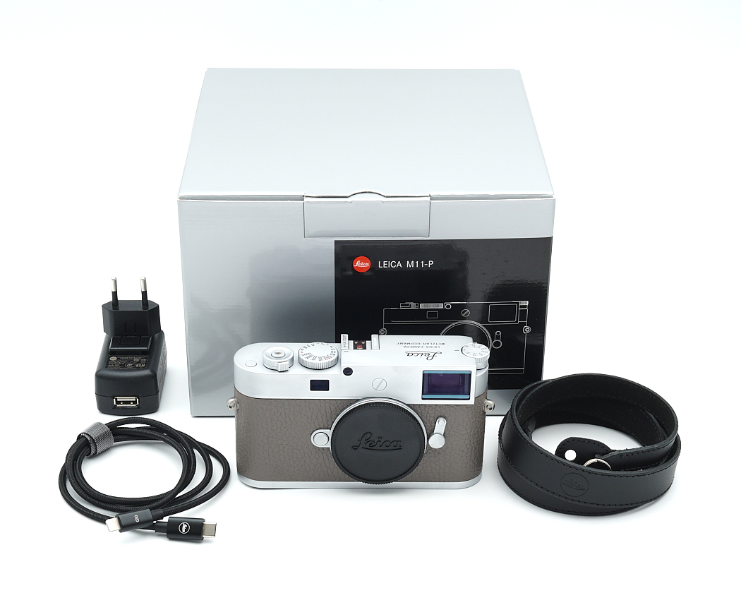 kamera, Spiegellose, Leica, Spiegelreflex, grau leder