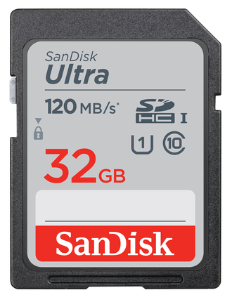 SanDisk 32 GB SDHC-Karte Ultra UHS-I U1 Class10 120 MB/s
