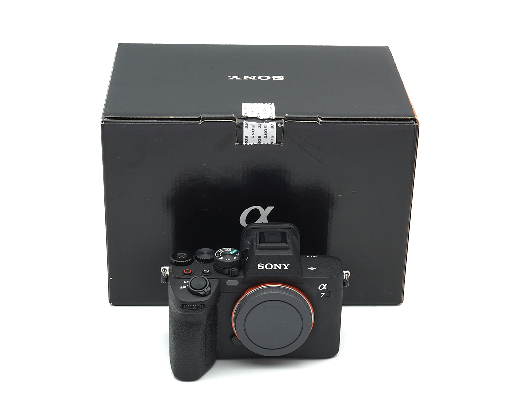 kamera, spiegellose, sony, a7, schwarz