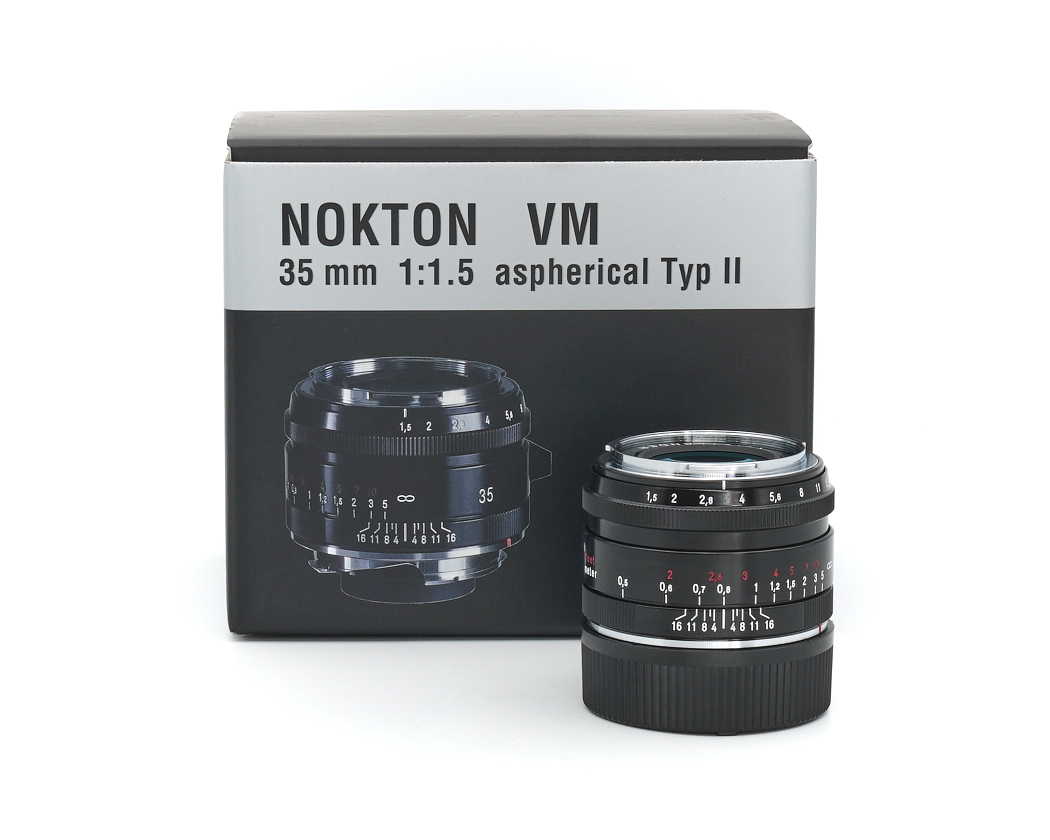 Voigtländer Nokton 35mm 1.5 II VM Vintage Line schwarz für Leica M Aussteller #**