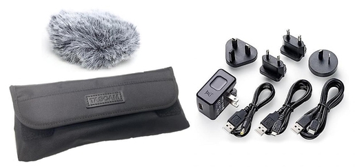 Tascam AK-DR11G MKIII Zubehörpaket für DR-Serie (Netzteil+Tasche+Windschutz)