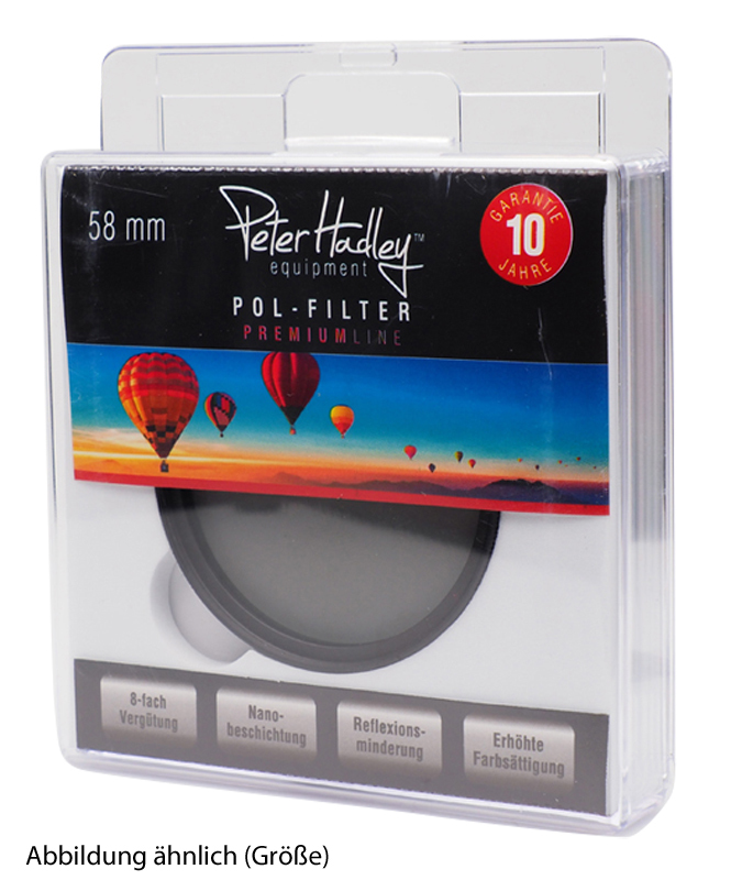 Peter Hadley POL-Filter circular Ø 62 mm Nano, multi-coated 8-fach