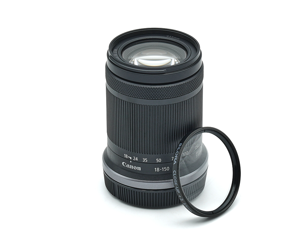 Objektiv, 18-150mm, Canon, Filterring, schwarz/metall