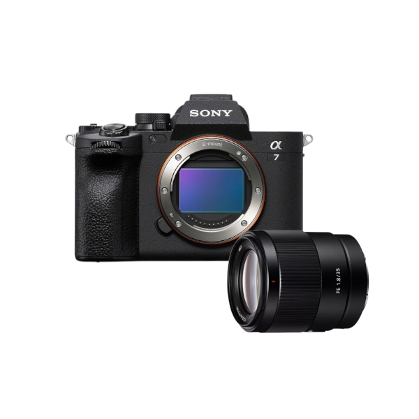 Sony Alpha 7 IV + Sony FE SEL 35 mm 1.8 inkl. gratis Sony NP-FZ100 Akku