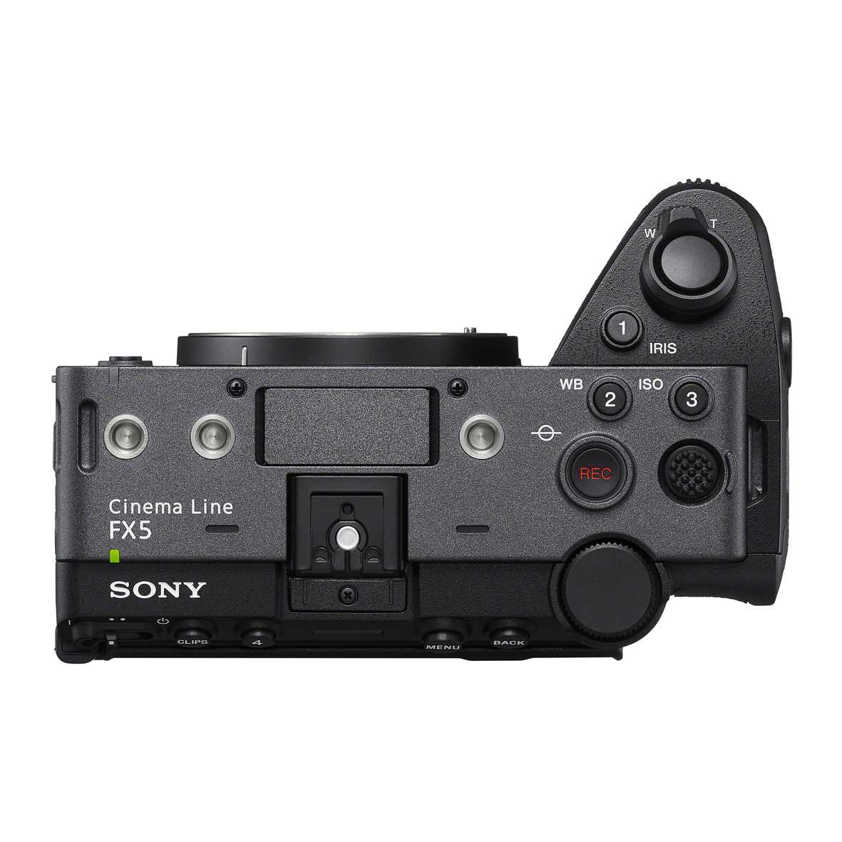 Kino-Kamera, Sony, FX5, Obere Platte, REC-Taste