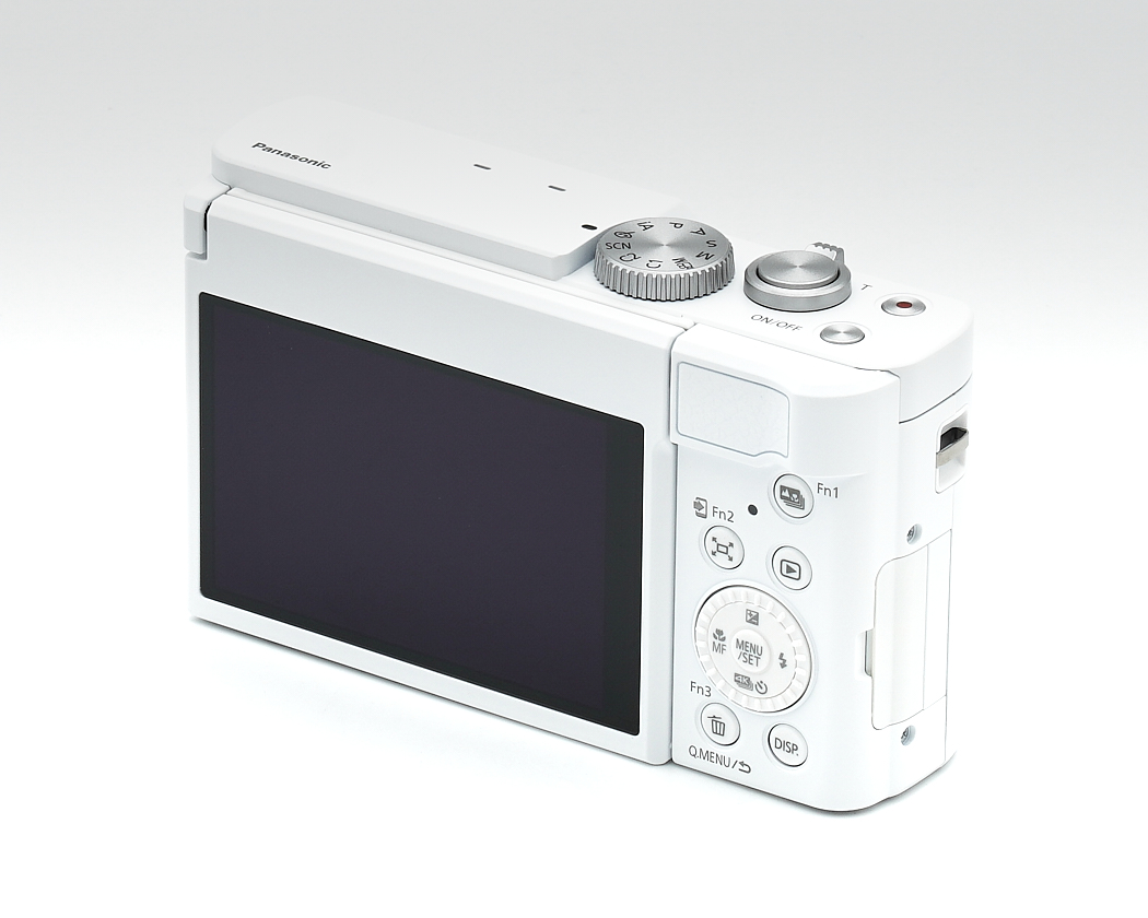 Kamera, Digitale Kamera, weiße Kamera, LCD-Bildschirm, Bedienelemente