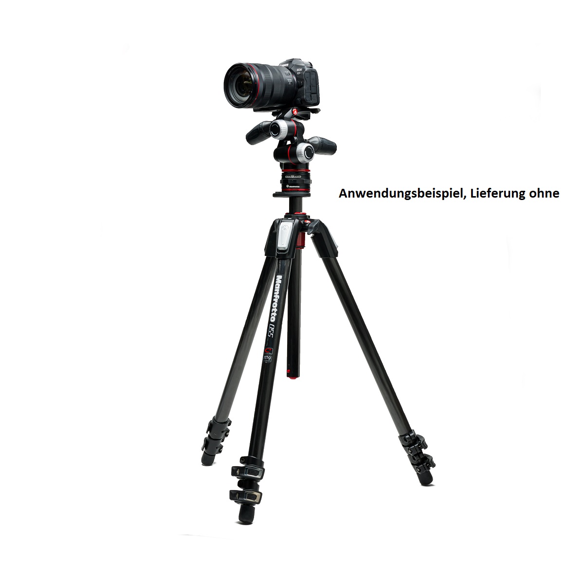 Manfrotto 055 cf Kit 3 sect 3 way w\QR Professional Stativ Photo Kit