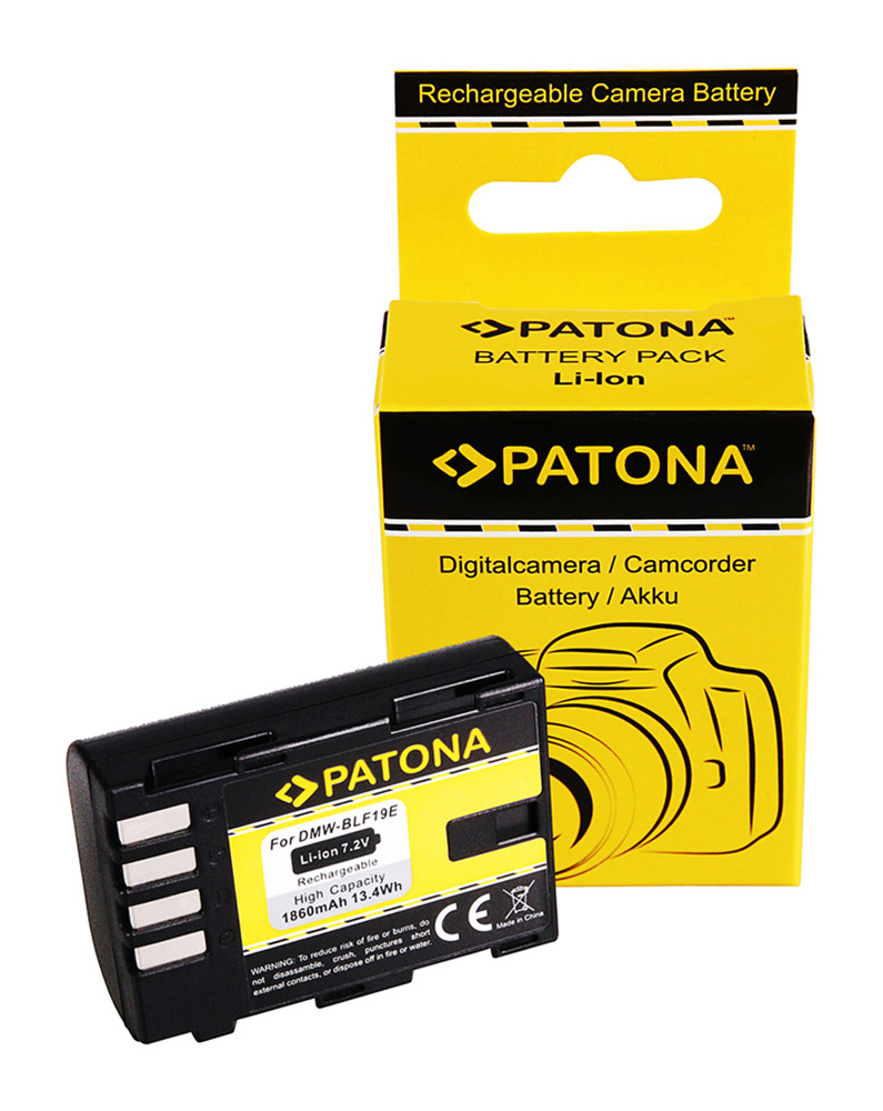 Patona Hochleistungsakku LithIonen DMW-BLF19E für Lumix GH5, G9