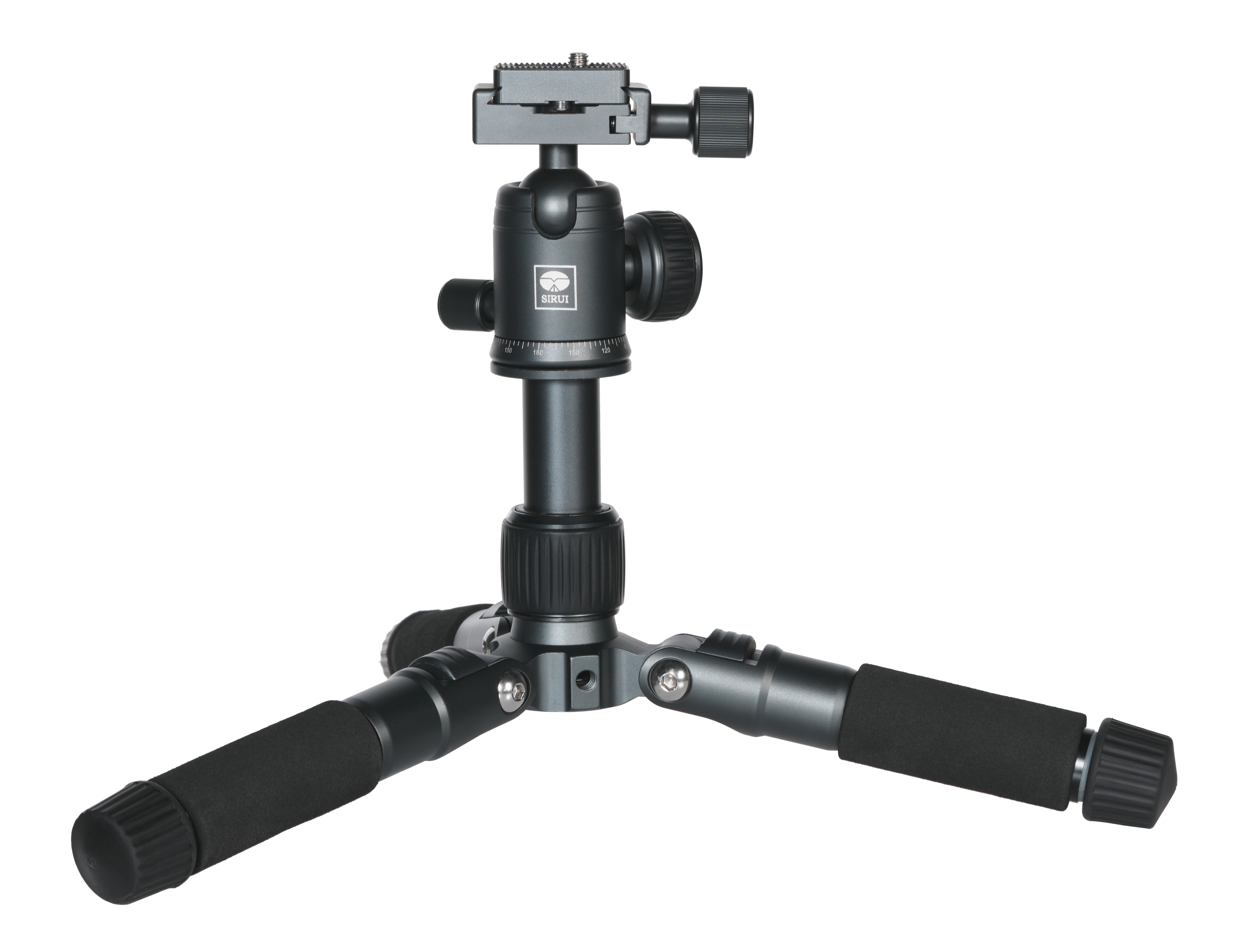 Sirui TT-50 Aluminium-Mini-Tisch-Stativ mit Arca Kugelkopf und Smartphonehalterung