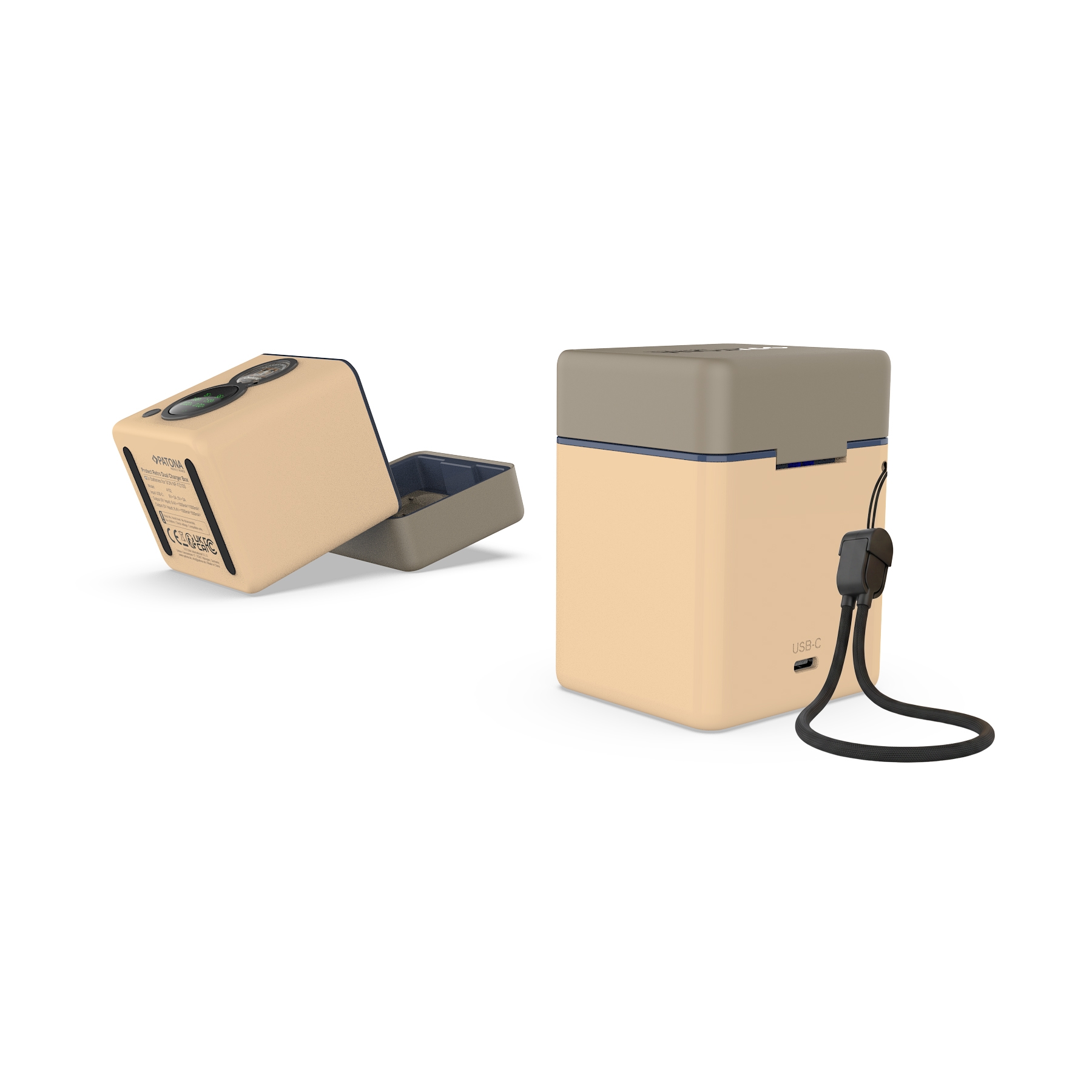 Projektor, Mini-Projektor, Perl-Beige, USB-C Strom, tragbar