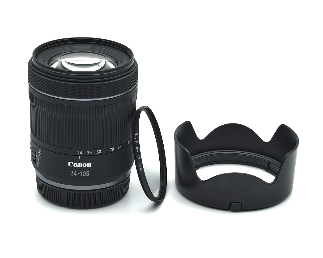 Objektiv, Canon 24-105, EF-Mount, Zoomobjektiv, Linsenblendenschutz