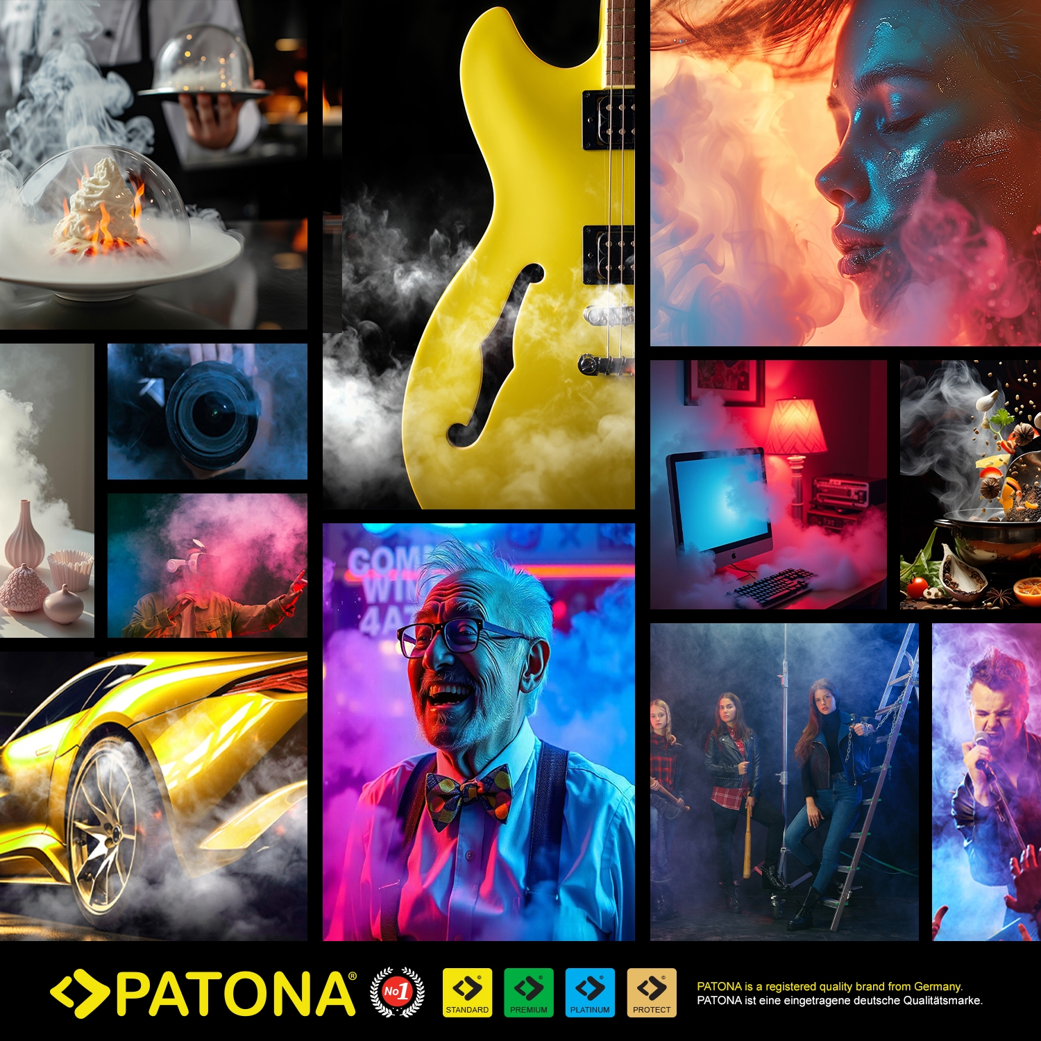 PATONA Fog Master Pro Set portable Nebelmaschine inkl. Zubehör und Koffer