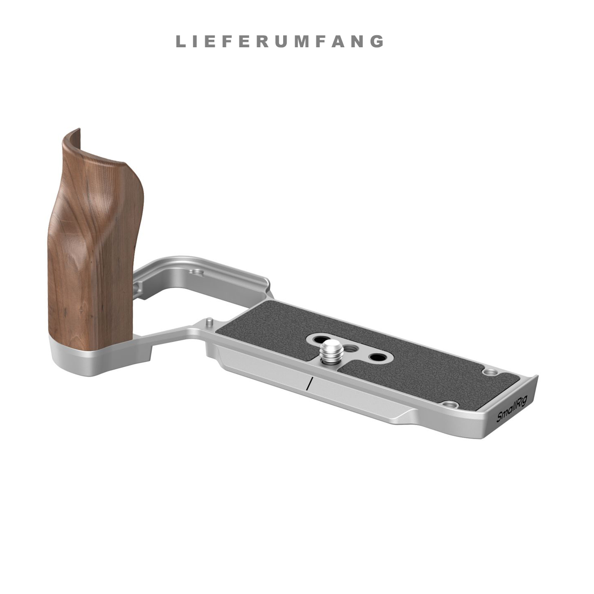 Kamera, Gimbal, Holzgriff, Metallbasis, Montage