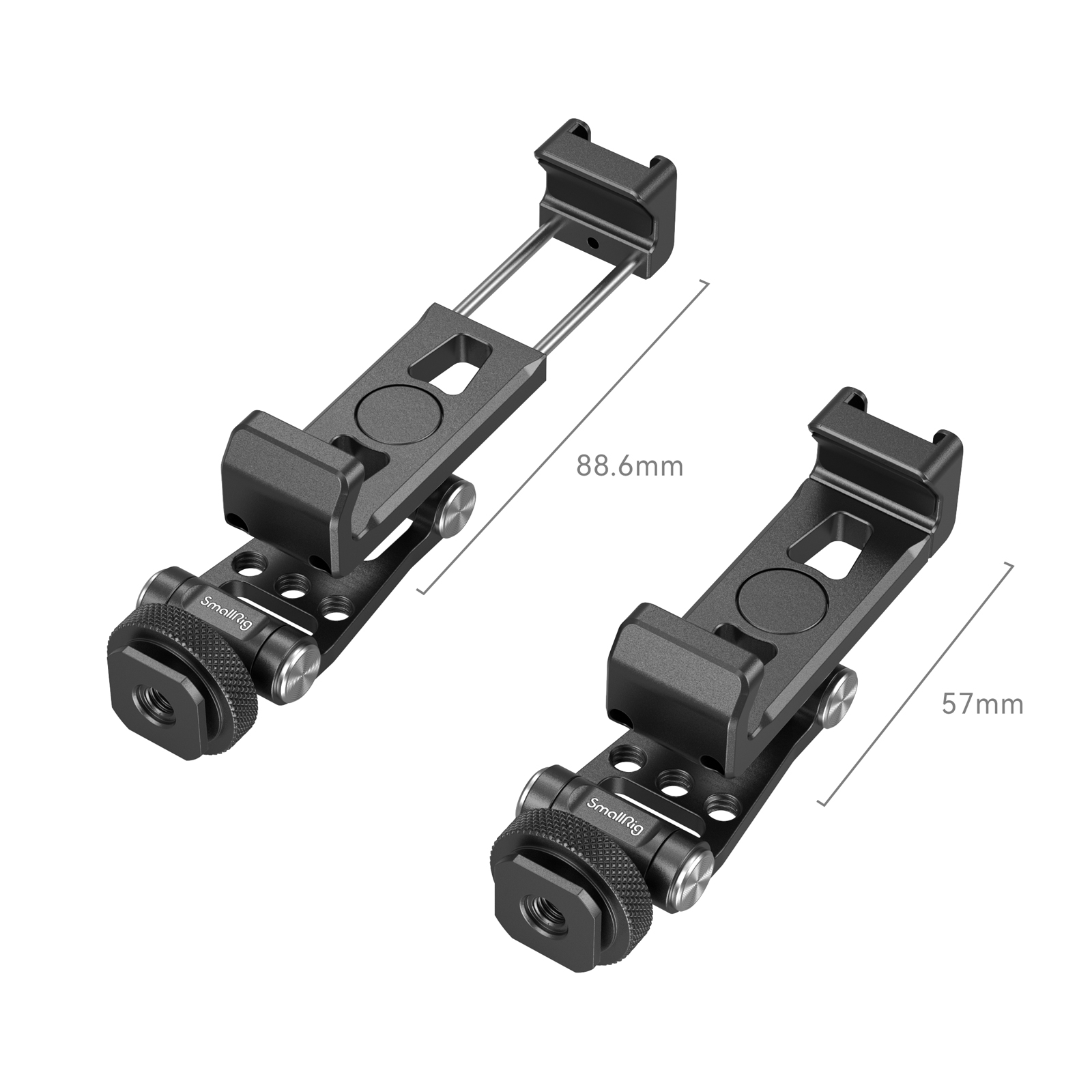 SmallRig 4382 Telefonhalter aus Metall mit Cold Shoe Mount für DJI