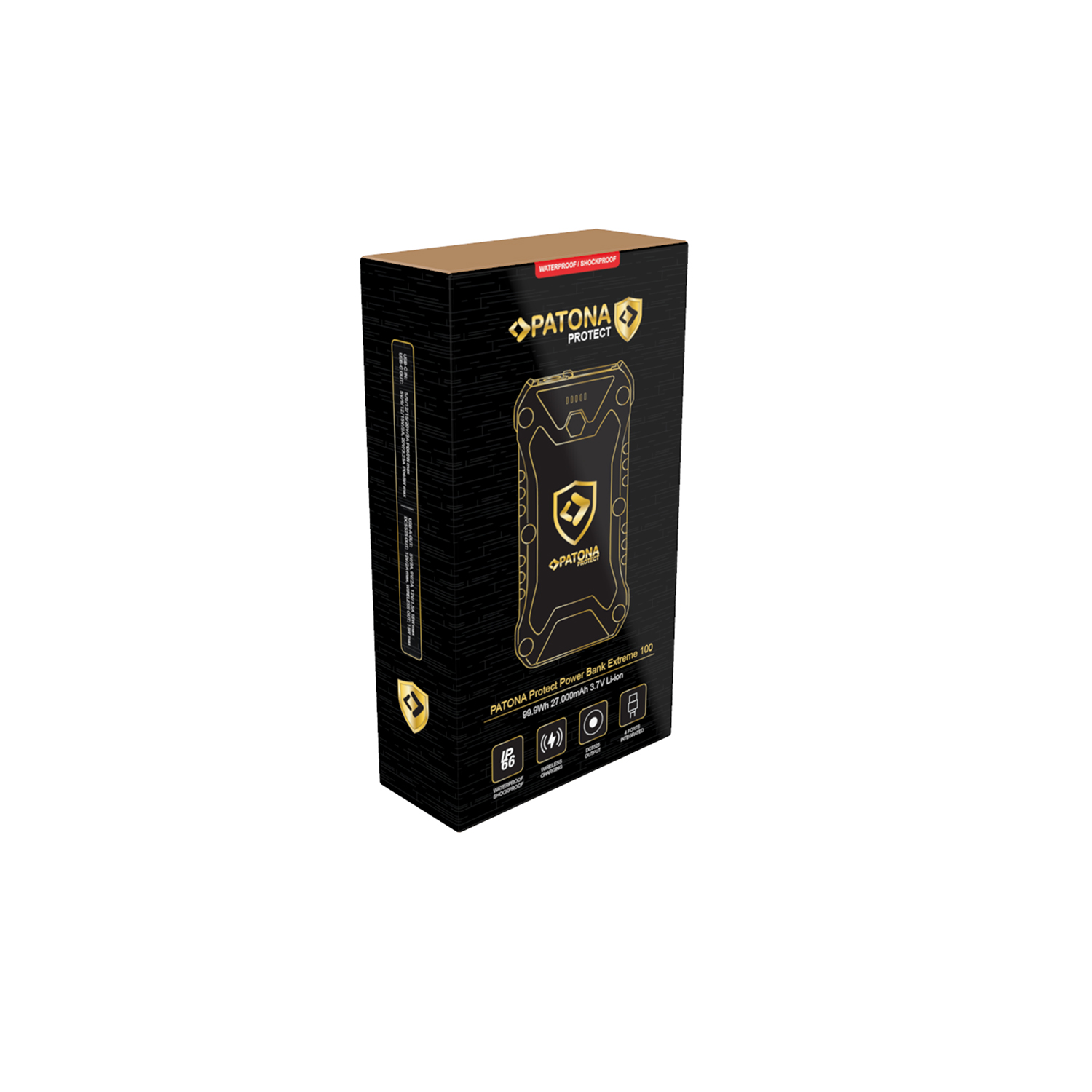 9993 PATONA PROTECT Powerbank Extreme 100 PD65W 27.000mAh kabelloses Laden