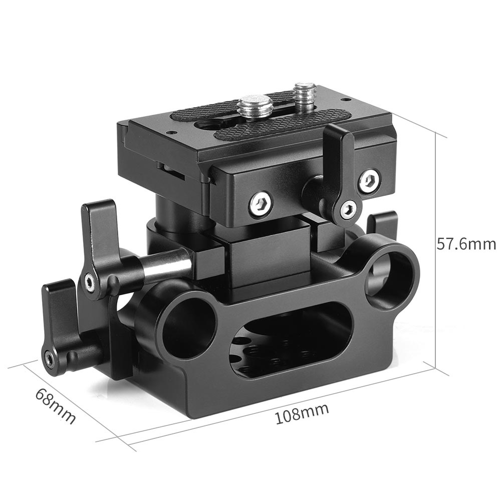 SmallRig 2272B Universale Bodenplatte 15 mm Rod Support-System