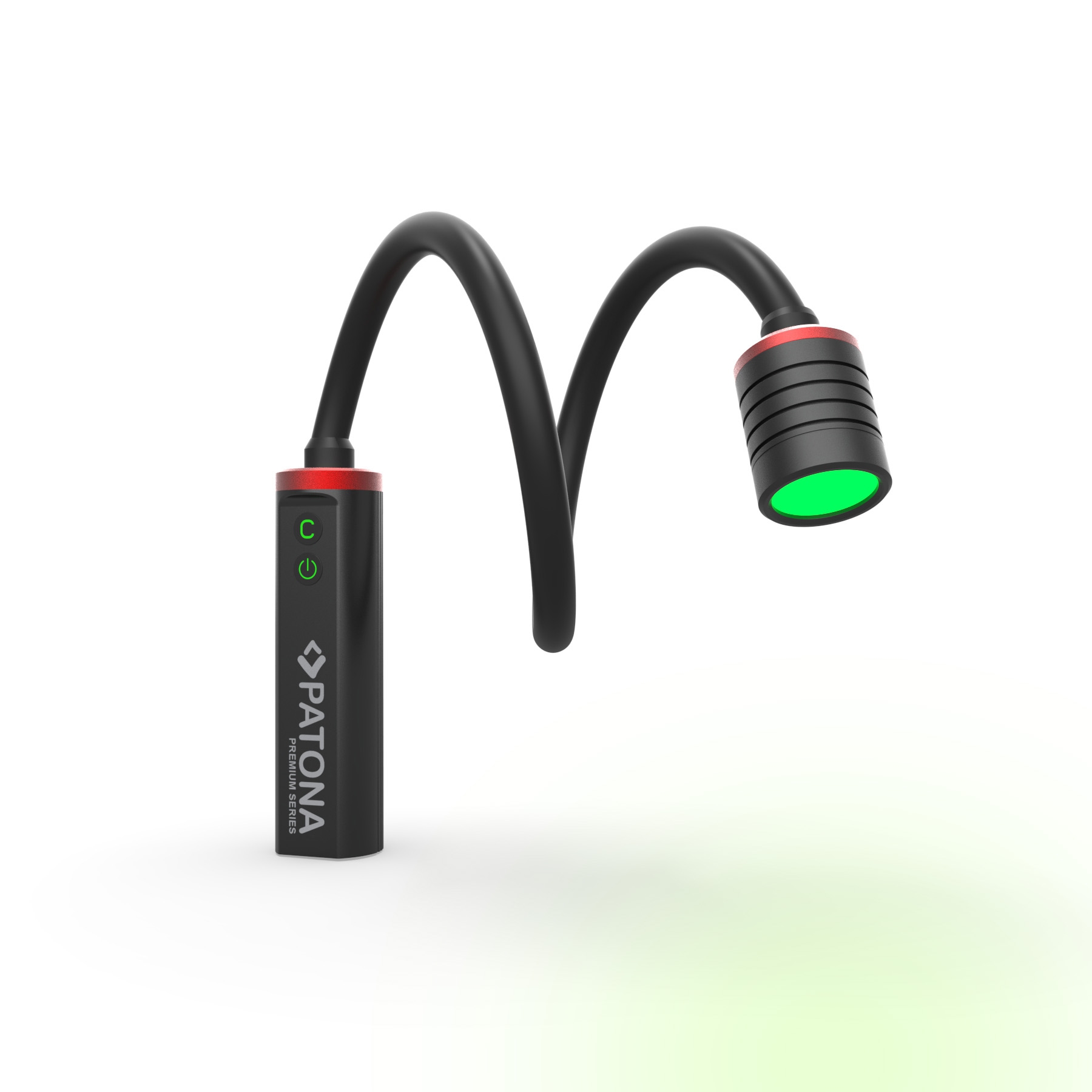 LED, Clip-Lampe, flexibel, grünes Licht, Batteriepack