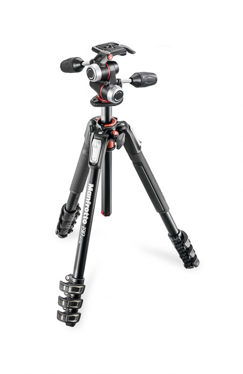 Manfrotto 190 Alu Stativ QPL mit XPRO 3-Wege-Neige