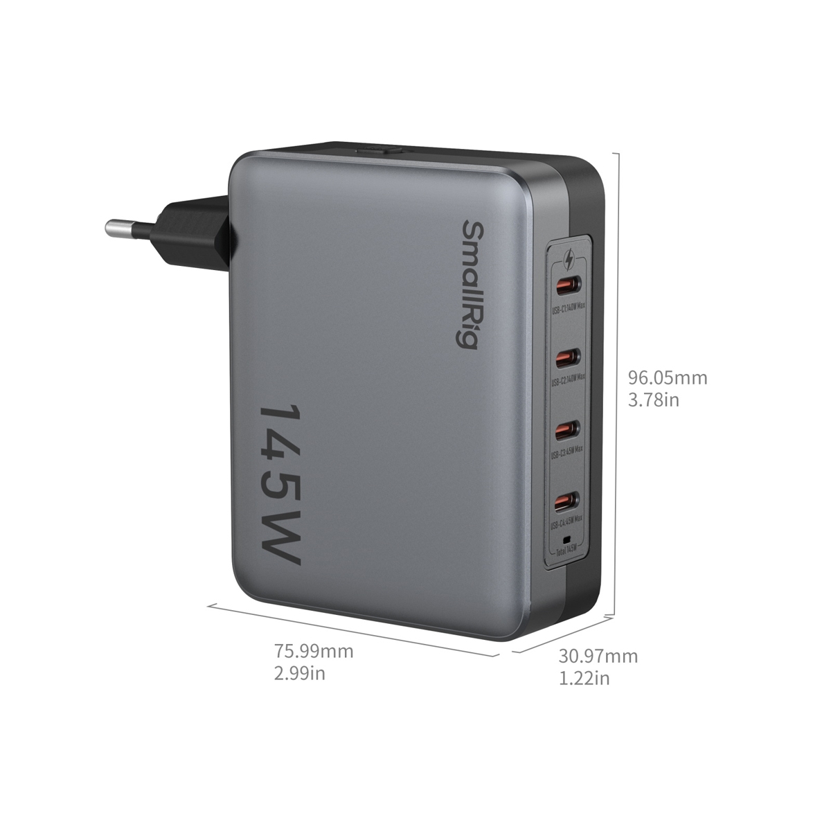 SmallRig 4748 Power Adapter 145W 4-Port PD (EU Standard)