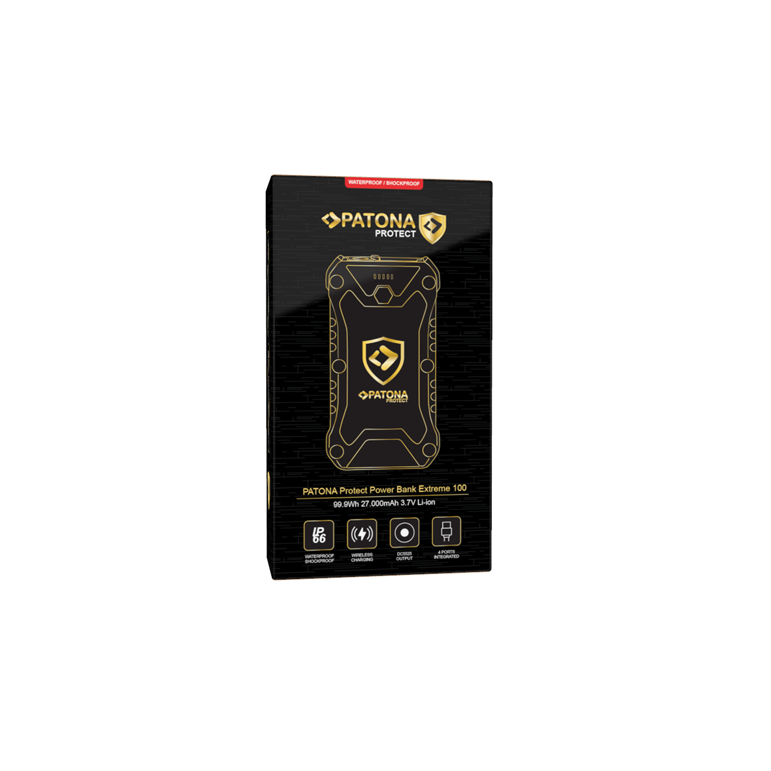 9993 PATONA PROTECT Powerbank Extreme 100 PD65W 27.000mAh kabelloses Laden