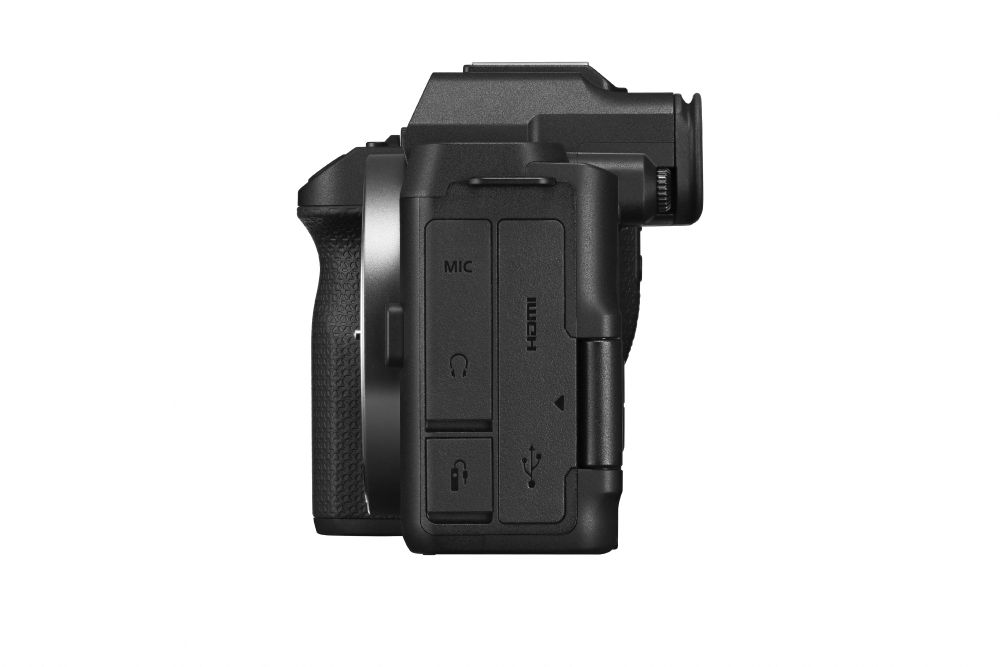 Kamera, Seitenansicht, HDMI, Mikrofon, USB, Anschluss