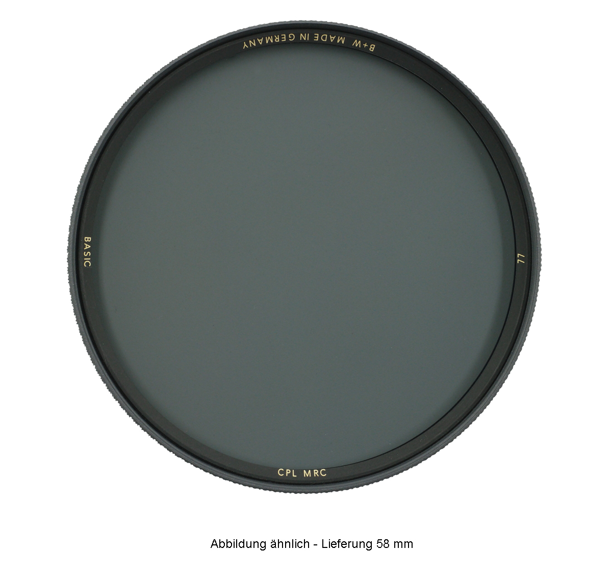 B+W BASIC Zirkular Polfilter MRC 58mm