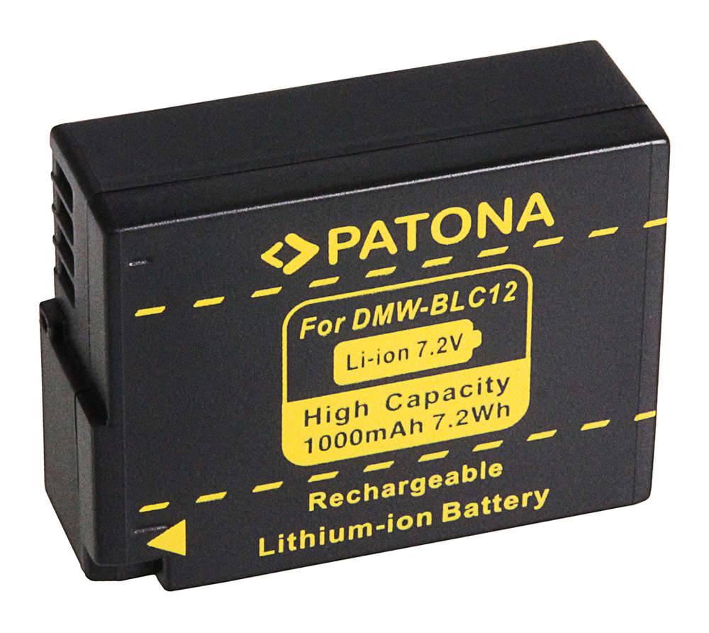PATONA Hochleistungs LithIonen-Akku wie Panasonic DMW-BLC12E