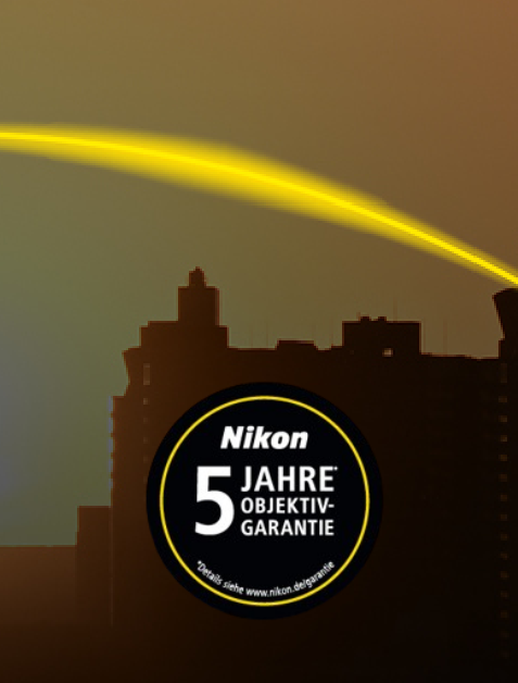 Kamera, Nikon, Abzeichen, Silhouette, 5 Jahre Garantie