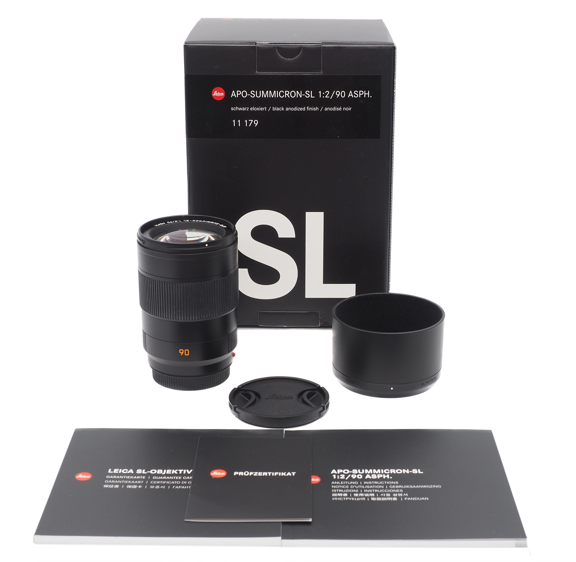 Objektiv, Leica SL, 90mm, Zusammenbau-Set, Verpackung