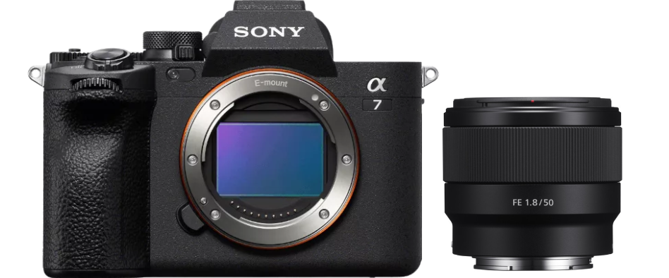 Sony Alpha 7 IV + FE SEL 50mm 1.8 inkl. gratis Sony NP-FZ100 Akku