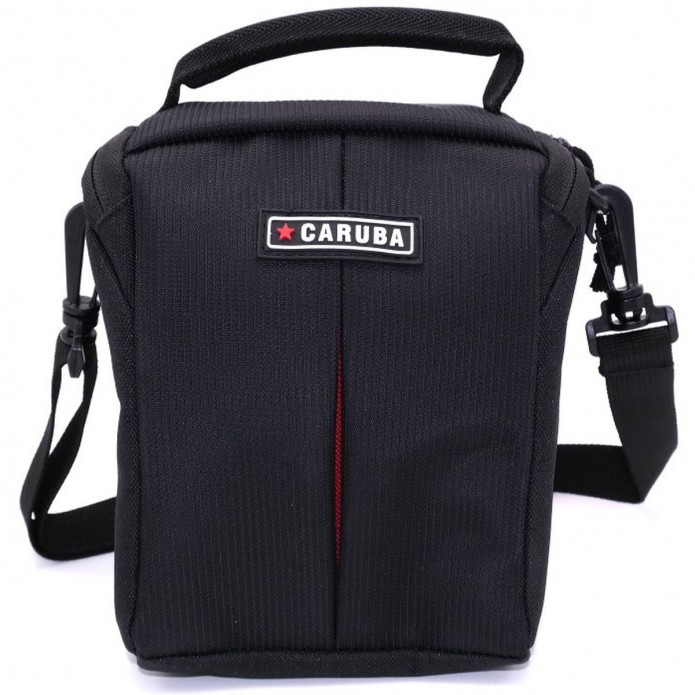 tasche, kamera-tasche, schwarz, strappe, caruba