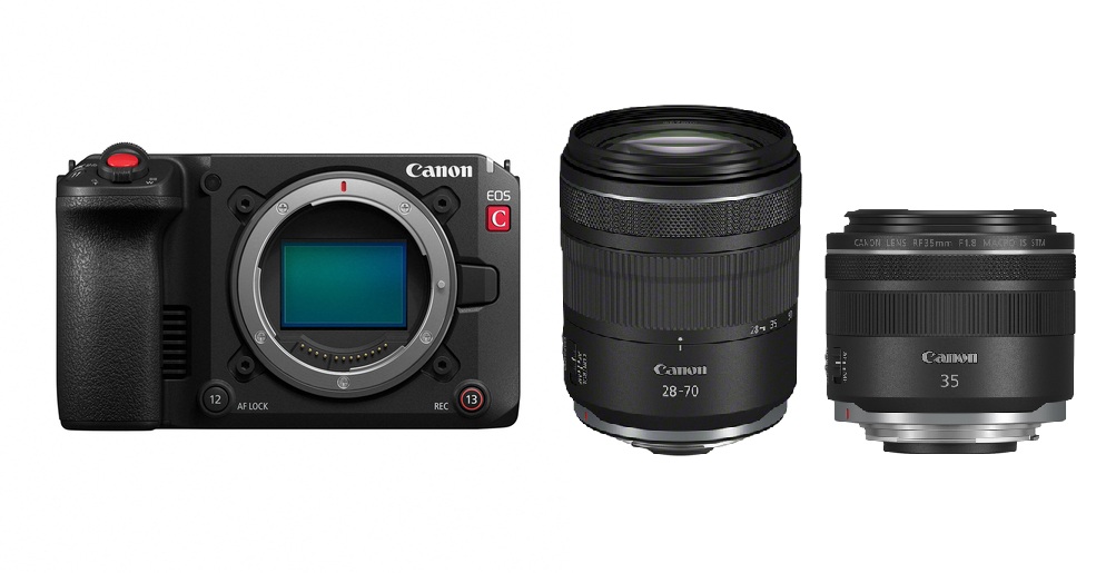 Spiegellose Kamera, Canon, Wechselobjektiv, kompakter Körper, Objektiv-Set