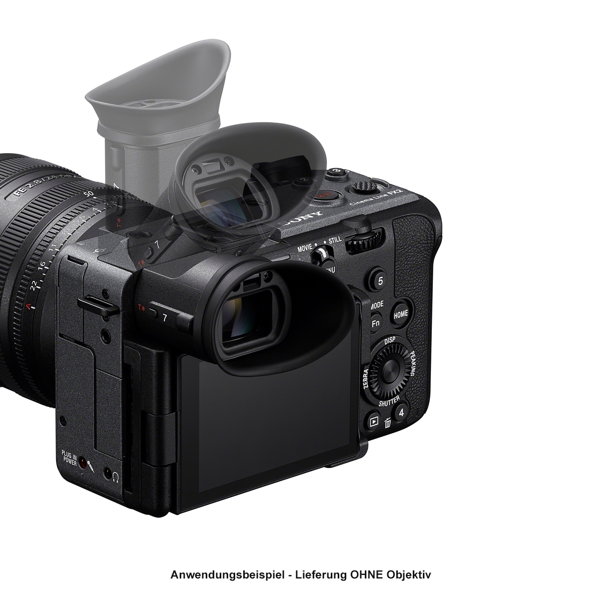 Sony FX2 + XLR-Griff Cinema Line Vollformat-Wechselobjektivkamera