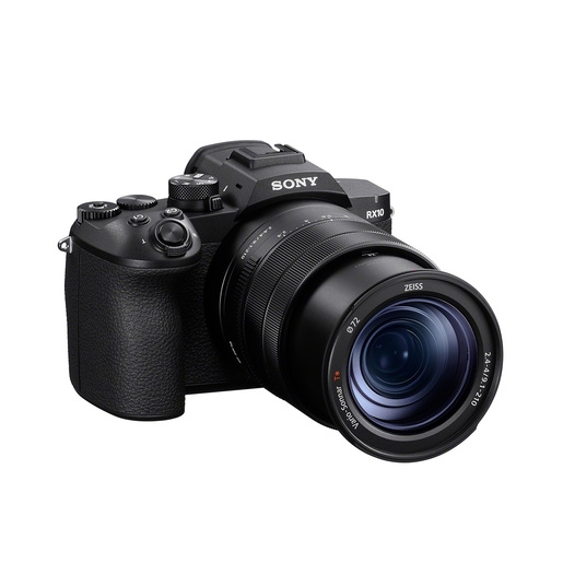 Spiegelreflexkamera, Sony RX10, wechselobjektiv, ZEISS-Objektiv, schwarze Kamera