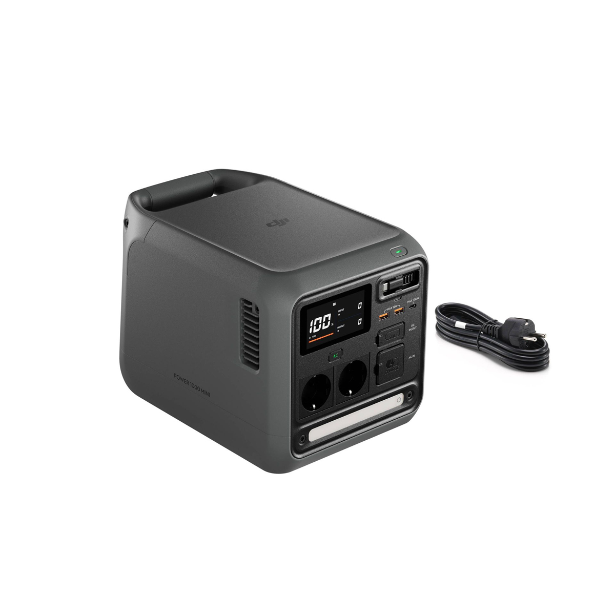 tragbare Stromquelle, Stromgenerator, USB-Anschlüsse, Wechselstromsteckdosen, digitales Display