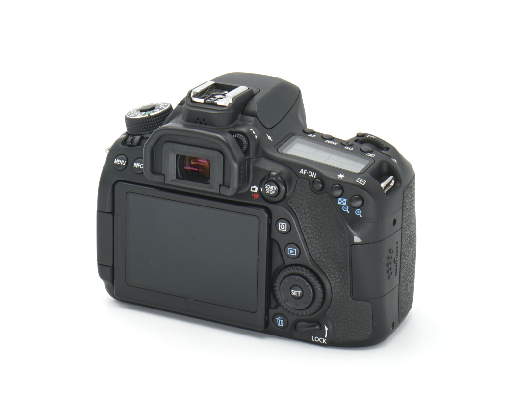 kamera, dslr, digitale kamera, rückseite, schwarz