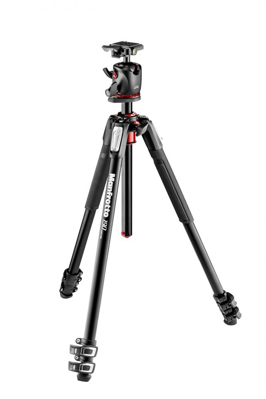 Manfrotto MK190 XPRO3 Alu Stativ mit 3 Segmenten u