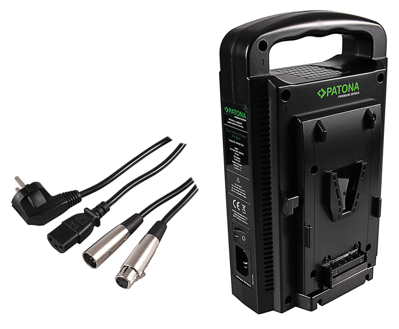 Patona Premium Dual  V-Mount Ladegerät für BP-95W/190WS