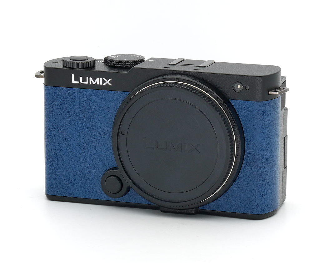 Kamera, Kompaktkamera, Blau, Objektivabdeckung, Lumix