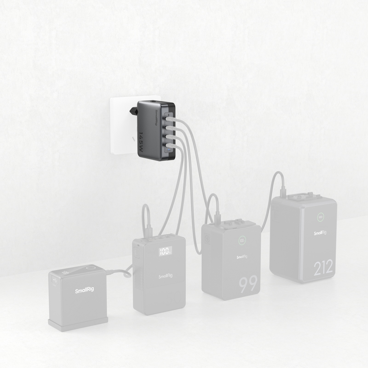 SmallRig 4748 Power Adapter 145W 4-Port PD (EU Standard)