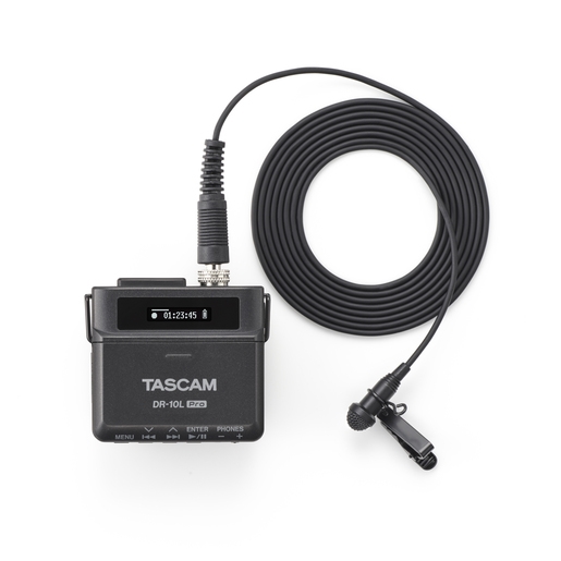Tascam DR-10L Pro 32-Bit-Float Audio- Recorder mit Lavalier-Mikrofon