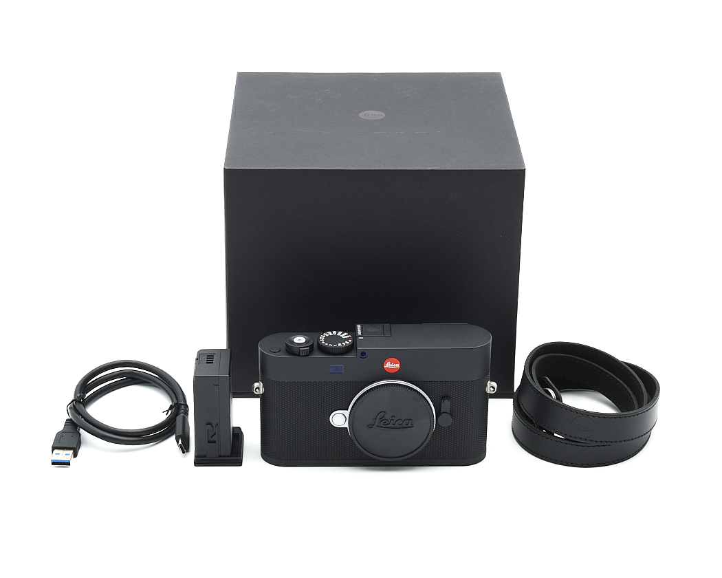 kamera, Leica, kompakt, schwarz, kit