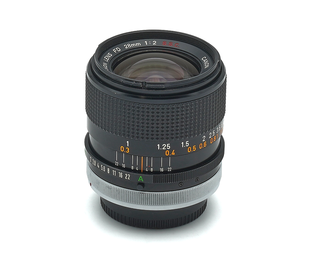 Objektiv, Kameraobjektiv, 28mm, f2, manueller Fokus