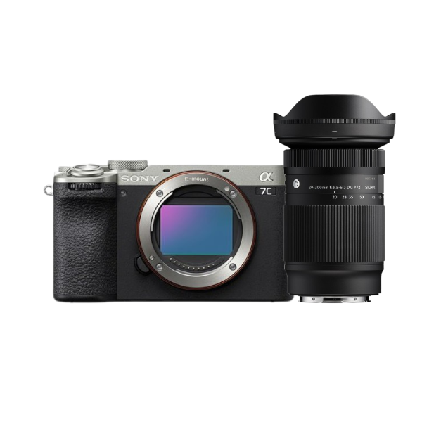 Sony Alpha 7C II silber + Sigma Contemporary 20-200mm 3.5-6.3 DG für Sony E-Mount