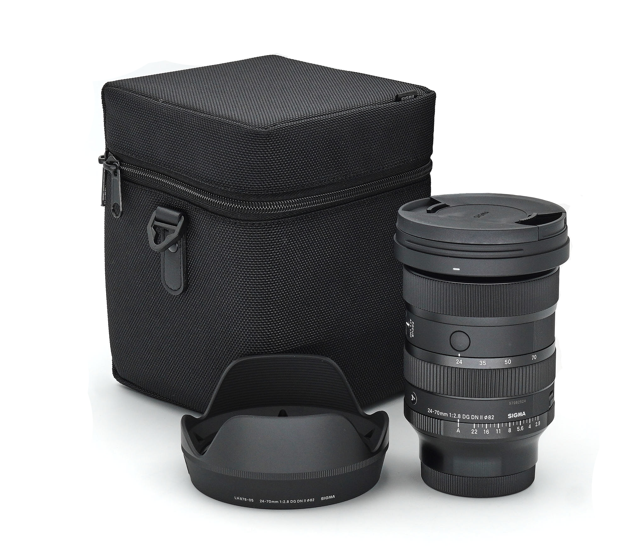 Objektivlinse, 24-70mm, schwarz, Kompaktkamera, Kit-Case