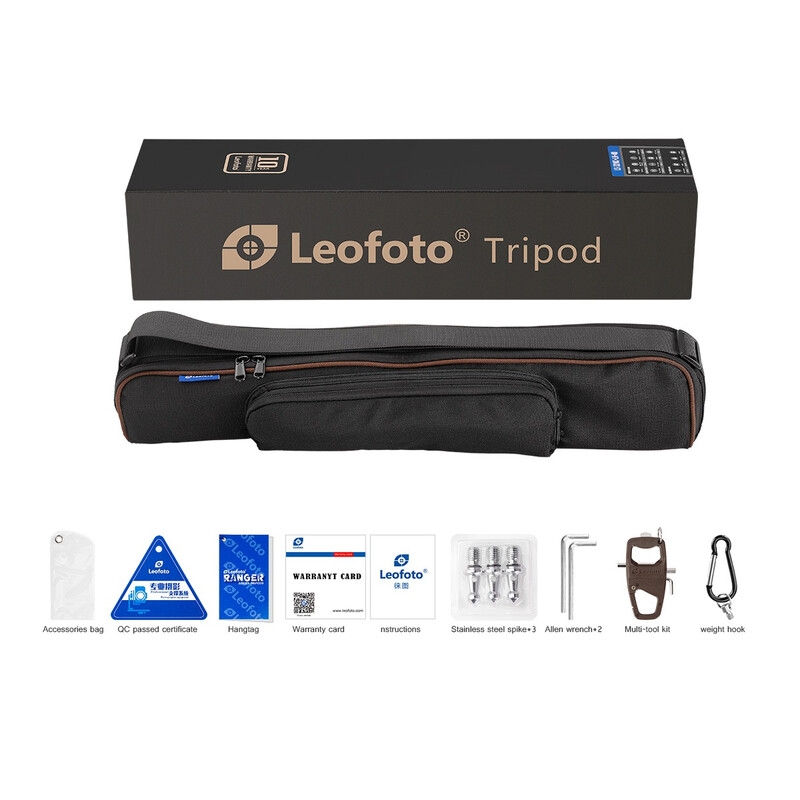 Leofoto Carbon-Dreibeinstativ LS-284CEX Ranger mit Nivellierbasis + Videoneiger BV-10
