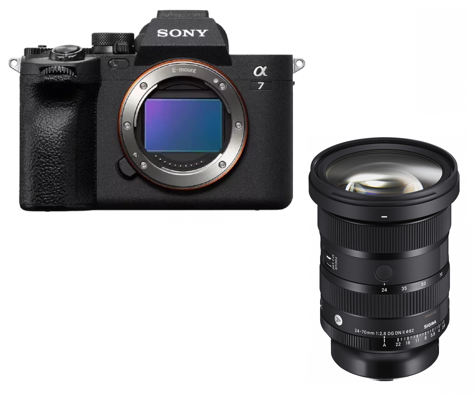 Sony Alpha 7 IV + Sigma Art 24-70mm 2.8 DG DN II inkl. gratis Sony NP-FZ100 Akku