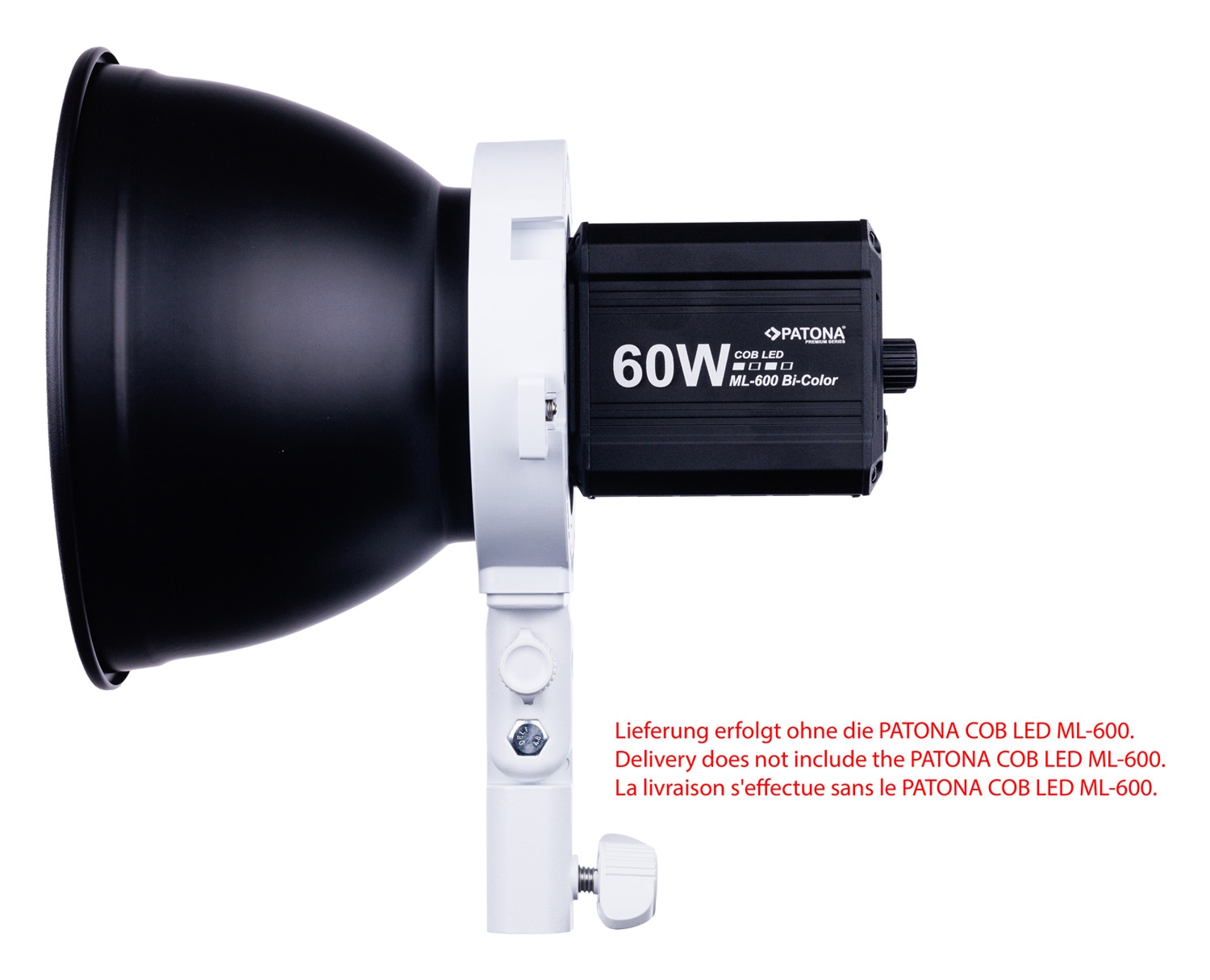 PATONA Premium-Bowens-Halterung für PATONA Premium LED-Leuchte ML-600